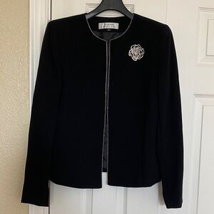 Tahari Levine Jacket NWT with Crystal Detail Embellishment Size 8
